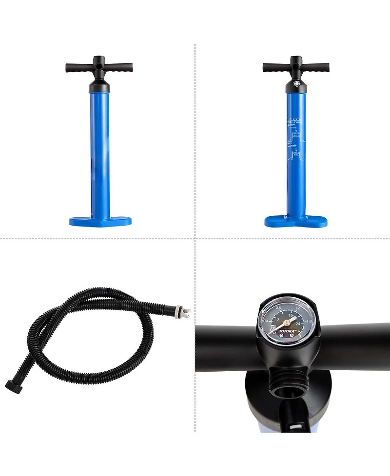 Double Action Manual inflation Sup Hand Pump with Gauge