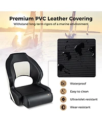 Captain Bucket Seat with Waterproof Pvc Leather for Sightseeing Boat
