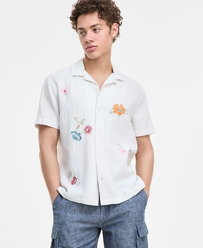 Sun + Stone Men's Augustus Floral Shirt, Exclusively at Macy's