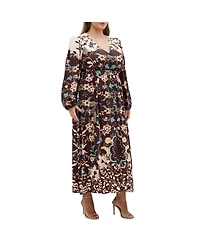 Plus Florence Placement Maxi Dress