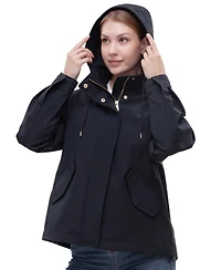 Rokka&Rolla Women's Water-Resistant Hooded Jacket