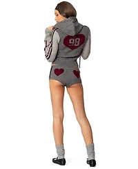 Edikted Womens Heart Knit Micro Shorts