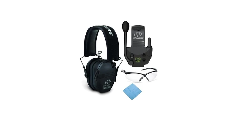 Walker's Razor Slim Electronic Muff (Black) Bundle