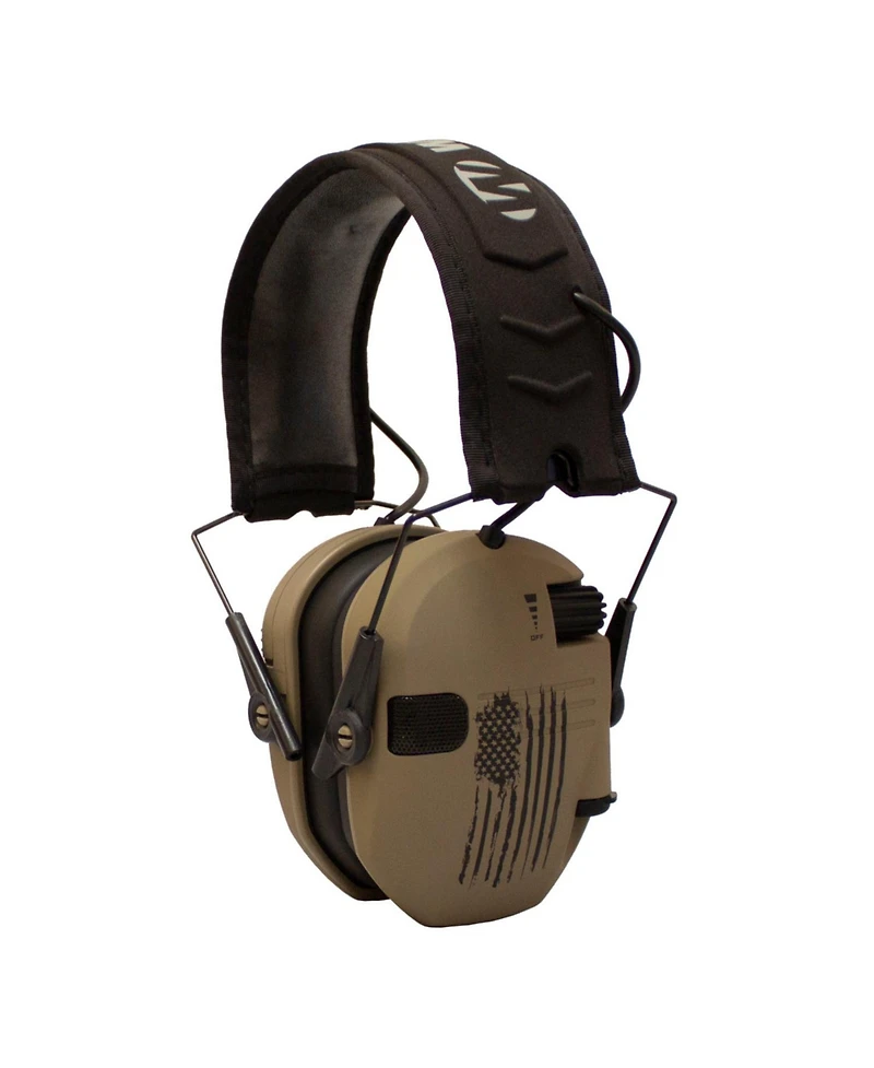 Walker s Razor Shooting Muffs (Distressed Flag) with Shooting Glasses Kit