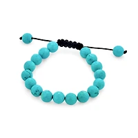 Bling Jewelry Natural Multi Stones Strand Stackable 10MM Bead Bracelet Cord String Adjustable