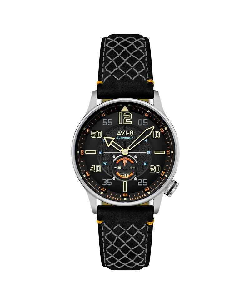 Avi-8 Men's Hawker Typhoon Baldwin Automatic Leather Strap Watch