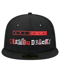 New Era Men's Black Arizona Diamondbacks Ransom 59FIFTY Fitted Hat