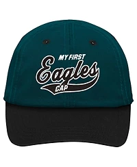 Outerstuff Baby Boys and Girls Green/Black Philadelphia Eagles My First Tail Sweep Slouch Flex Hat