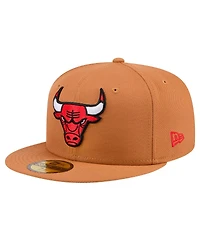 New Era Men's Tan Chicago Bulls Color Pack 59FIFTY Fitted Hat