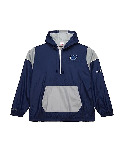 Mitchell & Ness Men's Navy Penn State Nittany Lions Team 3.0 Anorak Half-Zip Hoodie Sweatshirt