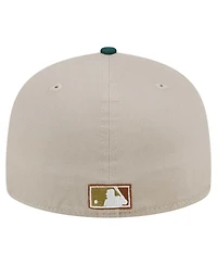 New Era Men's Natural/Hunter Green Detroit Tigers Lifestyle Tree Bark Fill 59FIFTY Fitted Hat