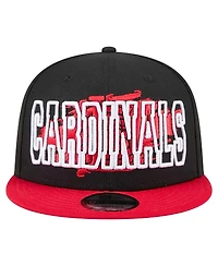 New Era Men's Black St. Louis Cardinals Splatter 9FIFTY Snapback Hat