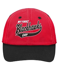 Outerstuff Baby Boys and Girls Red Chicago Blackhawks My First Tail Sweep Slouch Flex Hat