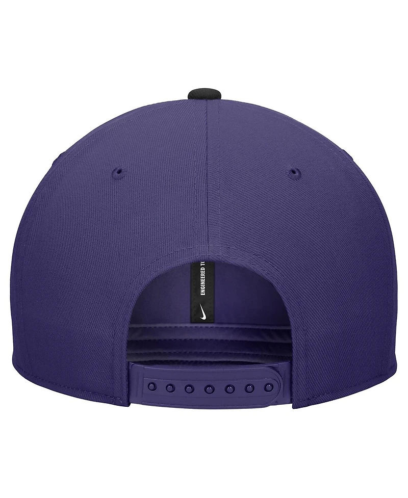Nike Men's Purple Tcu Horned Frogs Vintage Snapback Hat