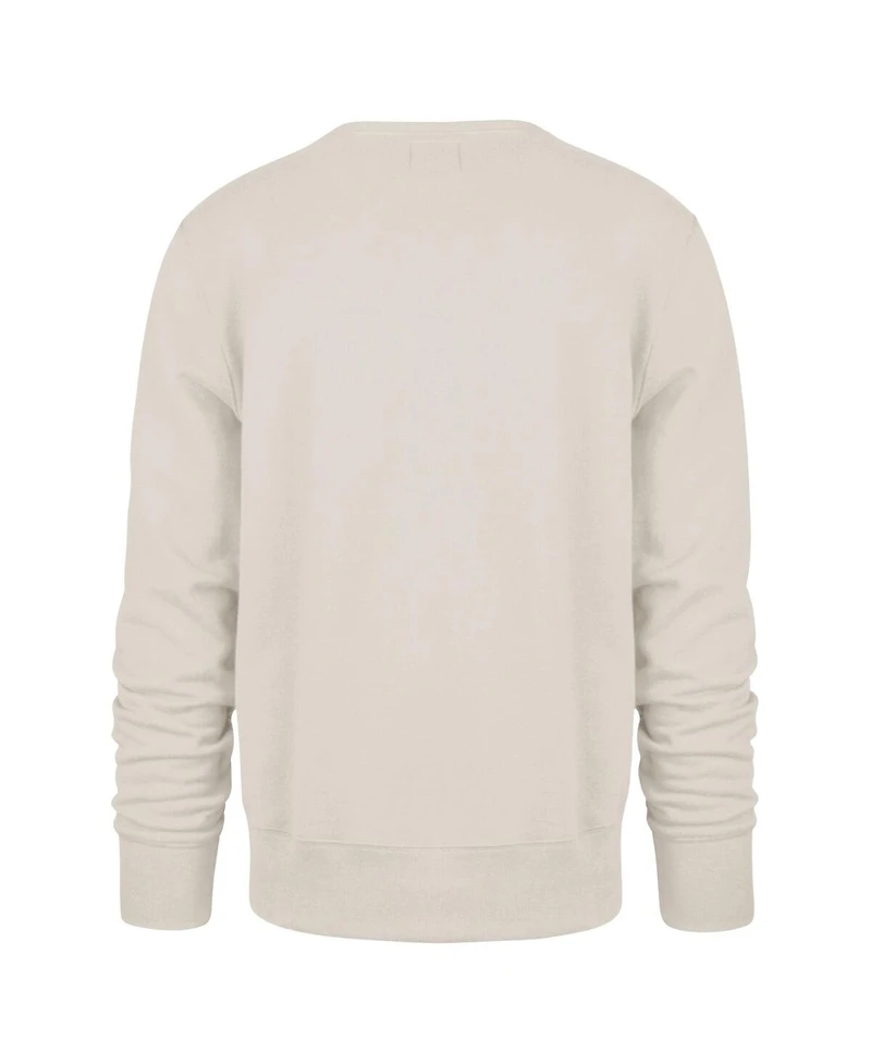 '47 Brand Men's Cream Kansas City Chiefs Locked Headline Pullover Crewneck