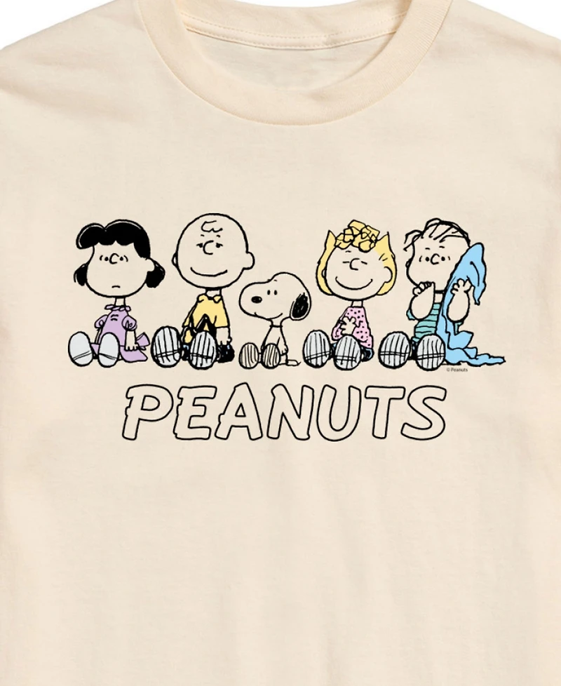 Airwaves Men's Peanuts Group Short Sleeve T-Shirt