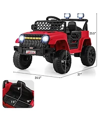 12V Kids Ride on Truck Car with Parental Remote and Music Player