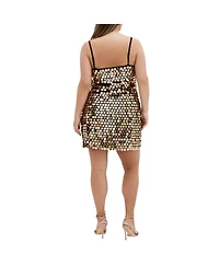 City Chic Plus Mini Disco Dress