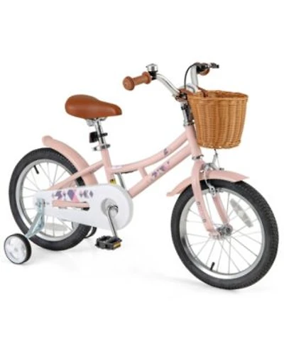 Kids Retro Bike with Adjustable Height Basket Fun Stylish Bicycle for Ages 4-7 Years Old