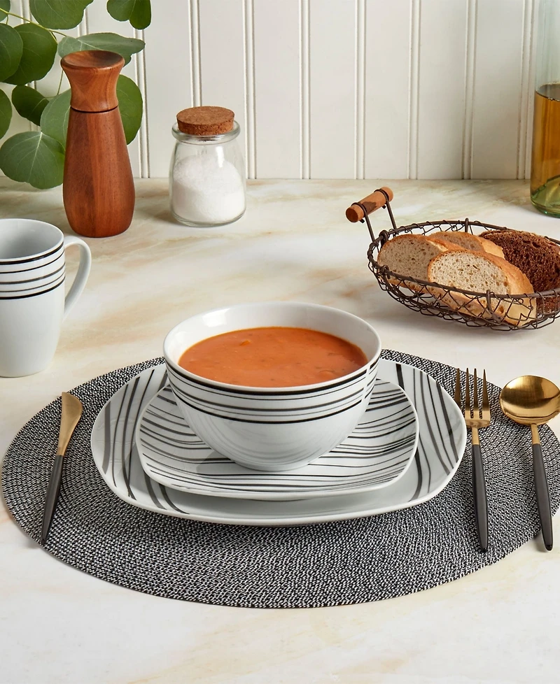 Tabletops Unlimited Justin 16 Pc. Dinnerware Set, Service for 4