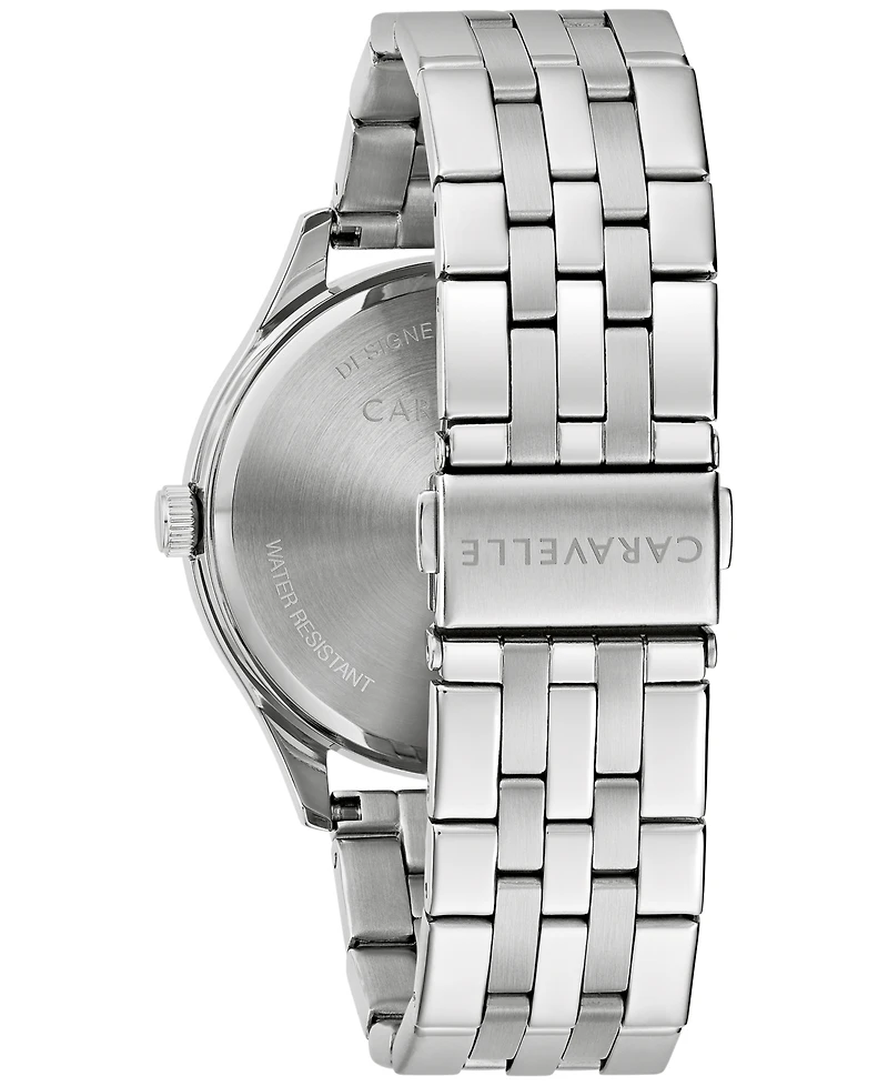 Caravelle Men's Classic Stainless Steel Bracelet Watch 41mm