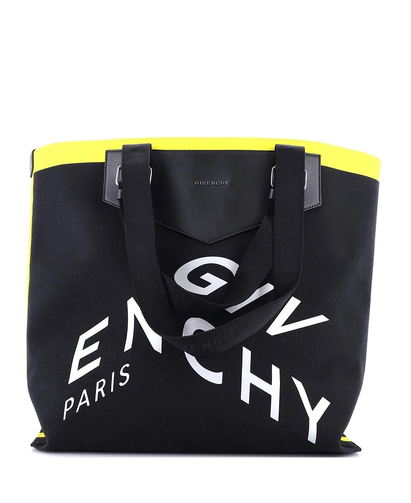 Pre-Owned Givenchy Large Antigona Logo Shopping Tote Printed Canvas