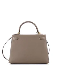 Pre-Owned Hermes Kelly 28 Handbag Grey Epsom with Gold Hardware