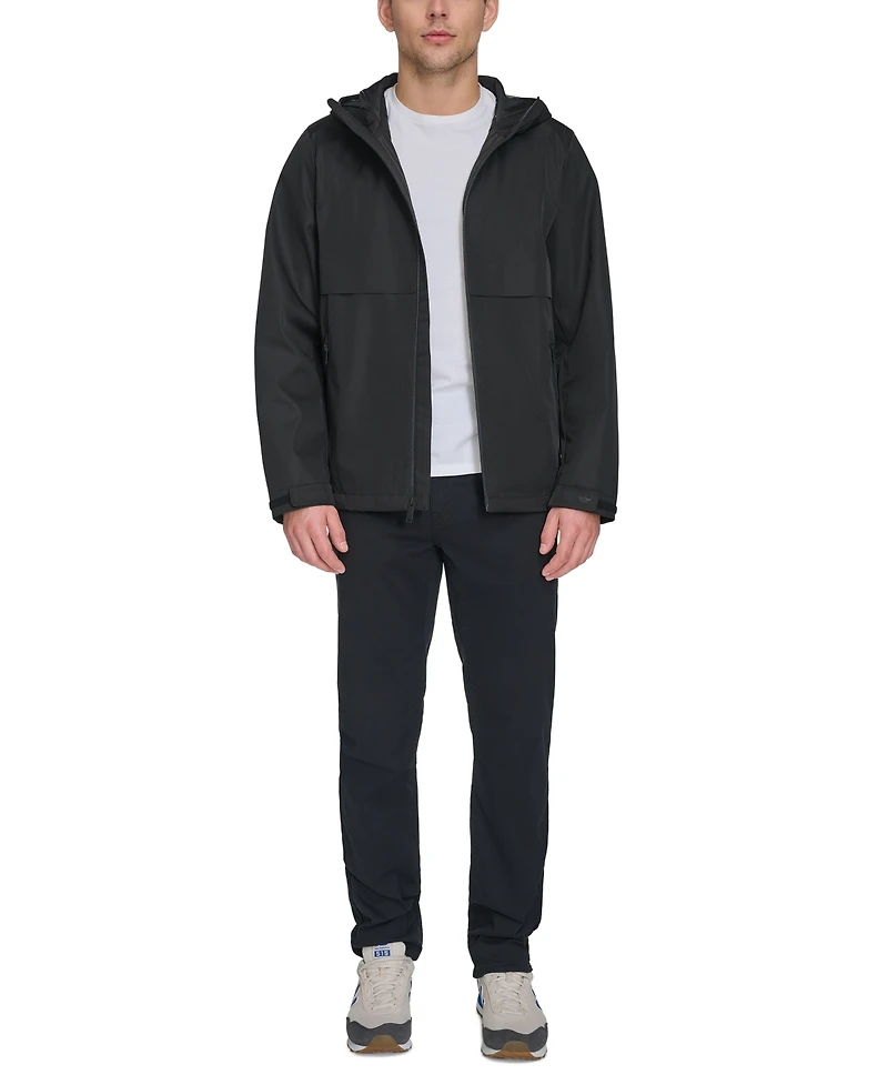 Dockers Men's Hooded Rain Jacket