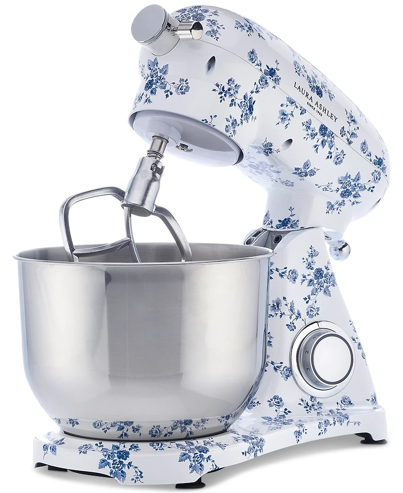 Laura Ashley Floral-Print 6L 6-Speed Die-Cast Stand Mixer