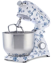 Laura Ashley Floral-Print 6L 6-Speed Die-Cast Stand Mixer