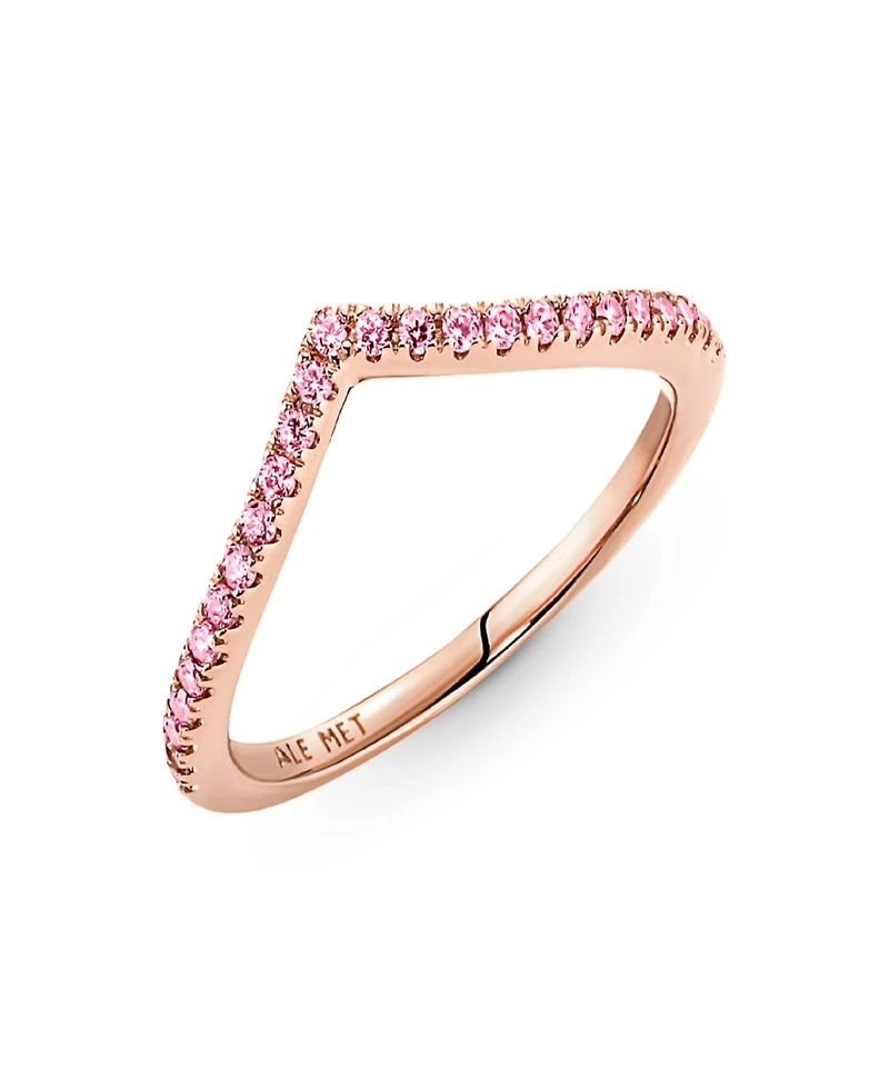 Pandora Rose Gold Timeless Wish Sparkling Statement Ring