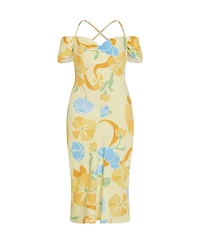 City Chic Plus Cady Print Dress