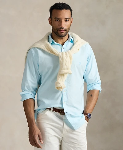 Polo Ralph Lauren Men's Big & Tall Mineral-Dyed Oxford Shirt