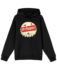 Dr. Pepper Big & Tall Dr Pepper Bottle Cap Black Sweatshirt-4XL