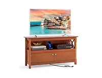 Rustic Wooden Storage Cabinet Tv Stand for Media and Tv Setup
