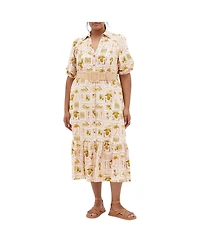 City Chic Plus Anna Tropics Dress