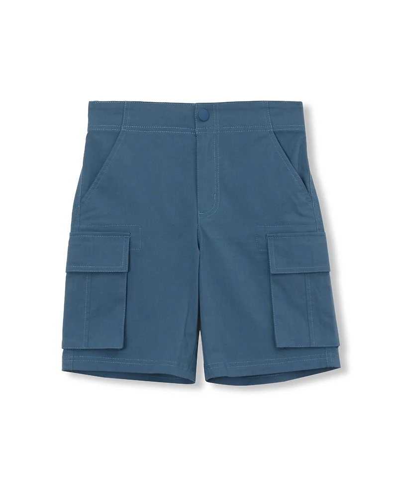 Lands' End Boys Stretch Canvas Cargo Shorts