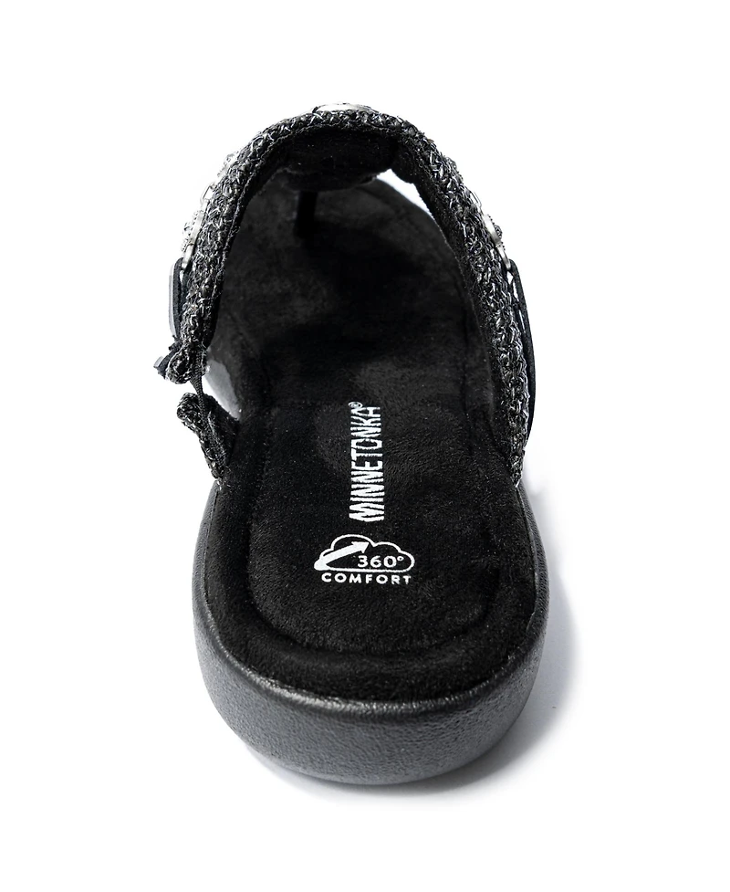 Minnetonka Women's Brecca Embellished Thong Sandals