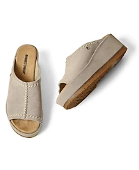 Minnetonka Women's Paislee Suede Wedge Sandals