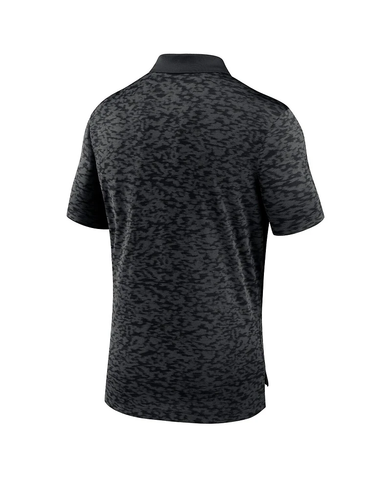 Nike Men's Black New York Jets Pique Fashion Performance Polo Shirt