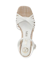 Sam and Libby Women's Lacey Block Heel Strappy Platform Sandals