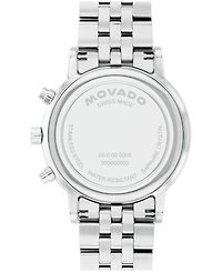 Movado Men's Museum Classic Swiss Quartz Chronograph Stainless-Steel Watch, 42mm