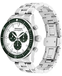 Movado Men's Calendoplan S Swiss Quartz Chrono Stainless-Steel Watch