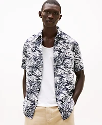 Tommy Hilfiger Men's Regular-Fit Island Print Linen Shirt