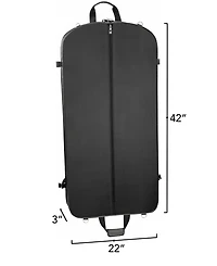 42" Premium Travel Garment Bag with Shoulder Strap and Pockets