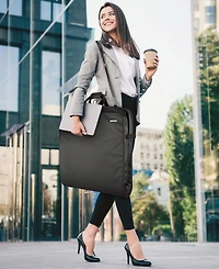 WallyBags 52" Premium Travel Garment Bag with Shoulder Strap and Two Large Pockets