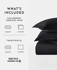 ienjoy Home Double Brushed Solid Duvet Cover Set