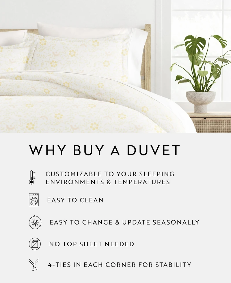 ienjoy Home Tranquil Sleep Patterned Duvet Cover Set