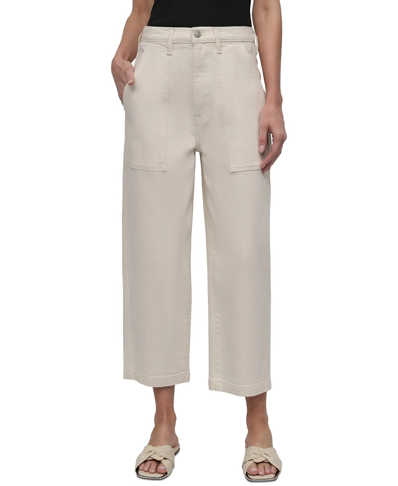 Dkny Jeans Women's High-Rise Utility Barrel - Ecr
