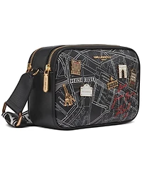 Karl Lagerfeld Paris Maybelle Crossbody Travel Print & Pins